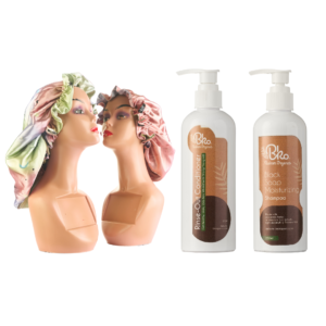 Shampoo-Aloevera Detangling-Bonnet Bundle